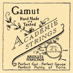 Acadamie Gut Strings for Bass Viol by Gamut